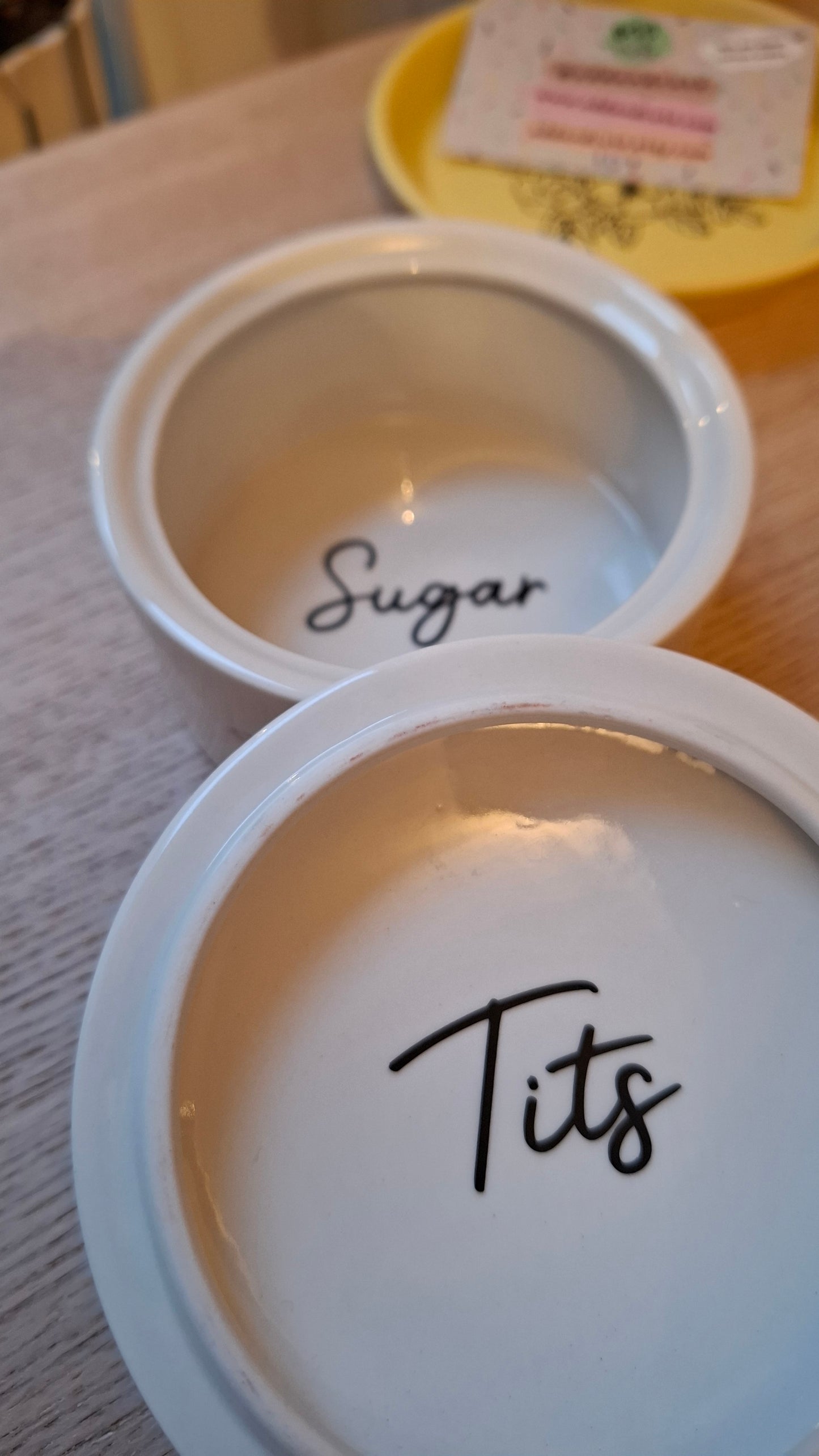 'Sugar Tits' Upcycled Floral Trinket Pot