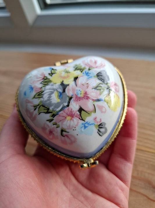 'Cunt' Upcycled Large Heart Shaped Trinket Pot With Clasp