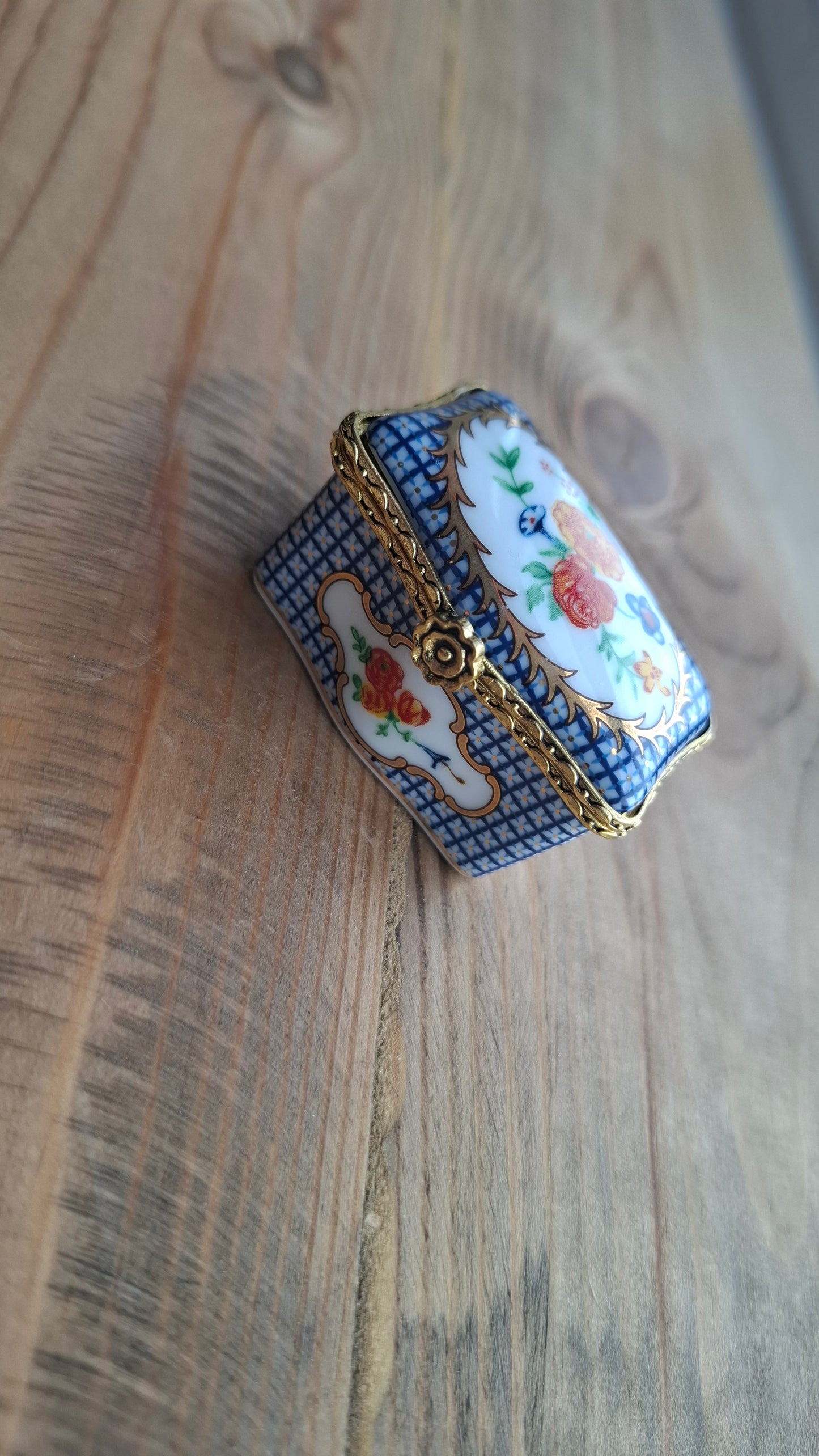'Cunt' Upcycled Little Blue Chest Trinket Pot