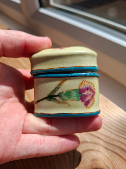 'Cunt' Upcycled Floral Bee Heart Shaped Trinket Pot