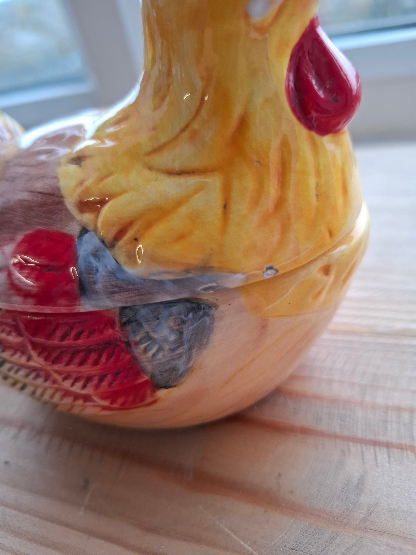 'Jerk' Upcycled Colourful Ceramic Chicken Pot