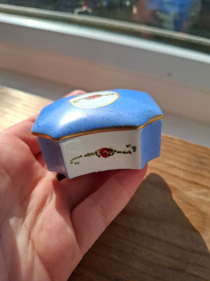 'Bell End' Upcycled Small Blue Trinket Pot