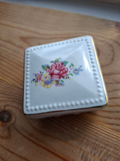 'Bum Hole' Upcycled Square Trinket Pot