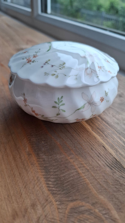 'Slag' Upcycled Delicate Floral Trinket Pot