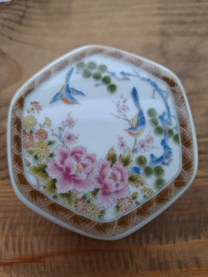 'Bum Hole' Upcycled Hexagonal Birdy Trinket Pot