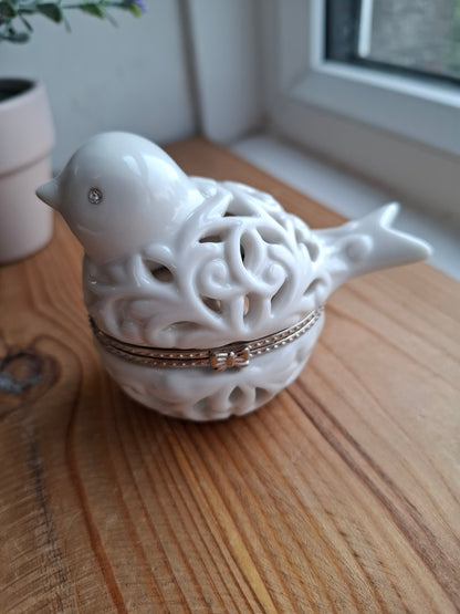 'Cunt' Upcycled White Fancy Birdy Trinket Pot