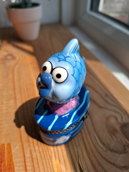 'Cunt' Upcycled Goofy Fish Trinket Pot With Clasp