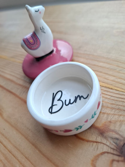 'Bum' Upcycled Llama Trinket Pot