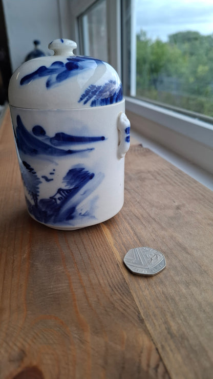 'Twat' Upcycled Tall Ceramic Scenary Pot