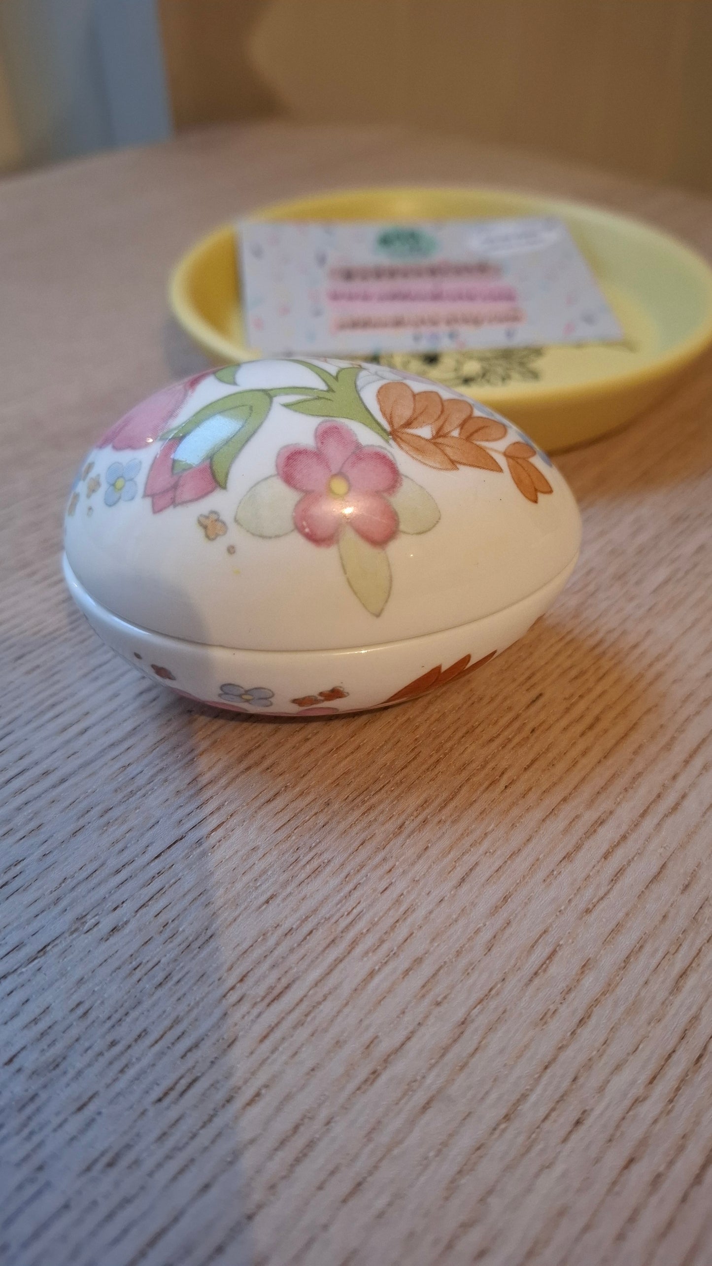 'Cunt' Upcycled Wedgwood Egg Shaped Trinket Pot