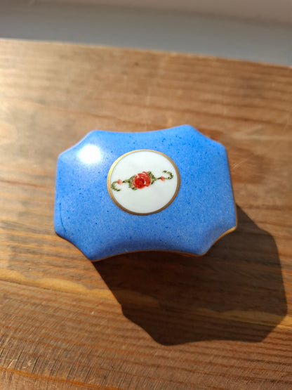 'Bell End' Upcycled Small Blue Trinket Pot