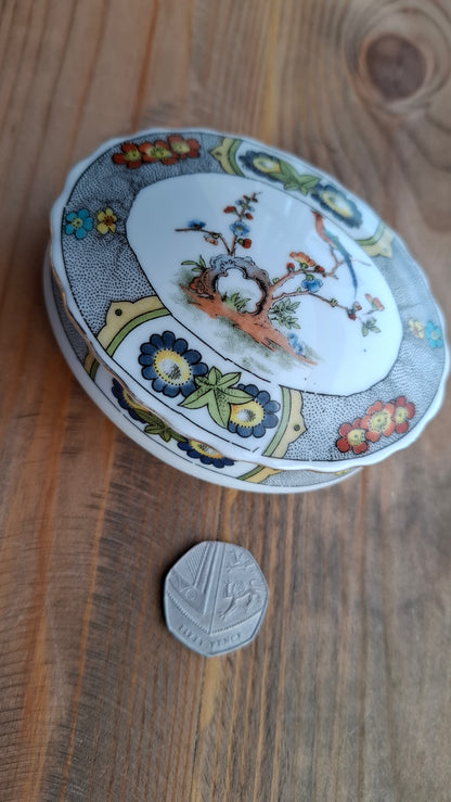 'Knob Head' Upcycled Oval Shaped Trinket Pot