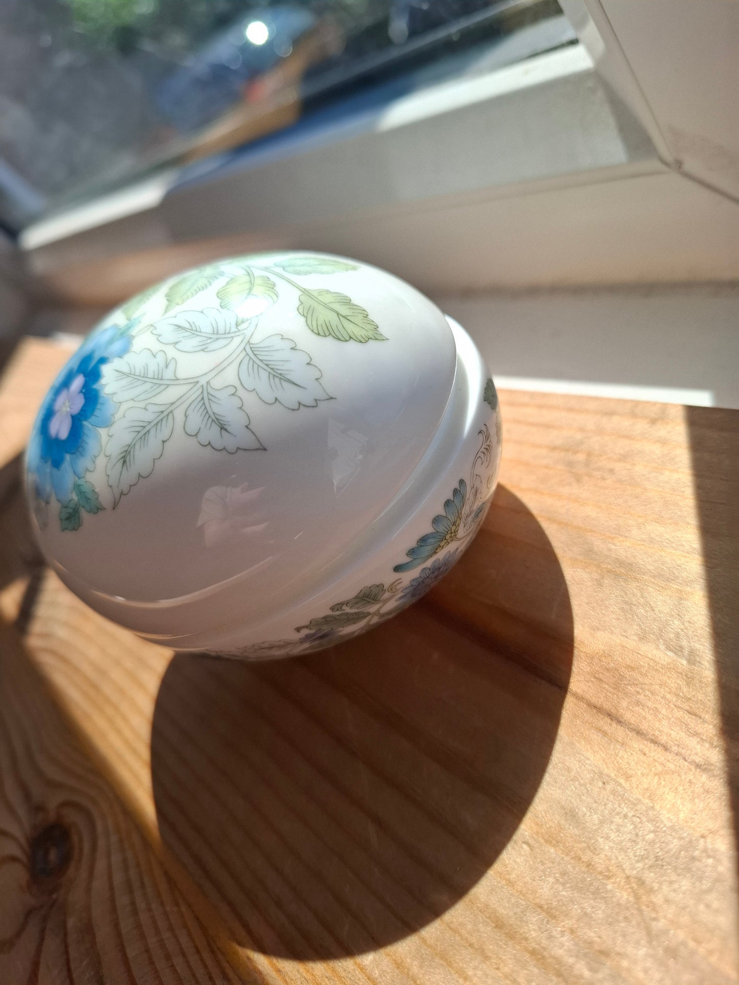 'Cunt' Upcycled Large Egg Shaped Trinket Pot (DISCOUNTED - DUE TO LID)