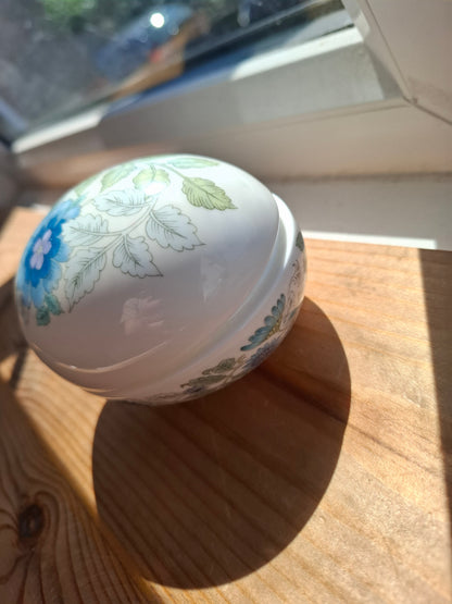 'Cunt' Upcycled Large Egg Shaped Trinket Pot (DISCOUNTED - DUE TO LID)