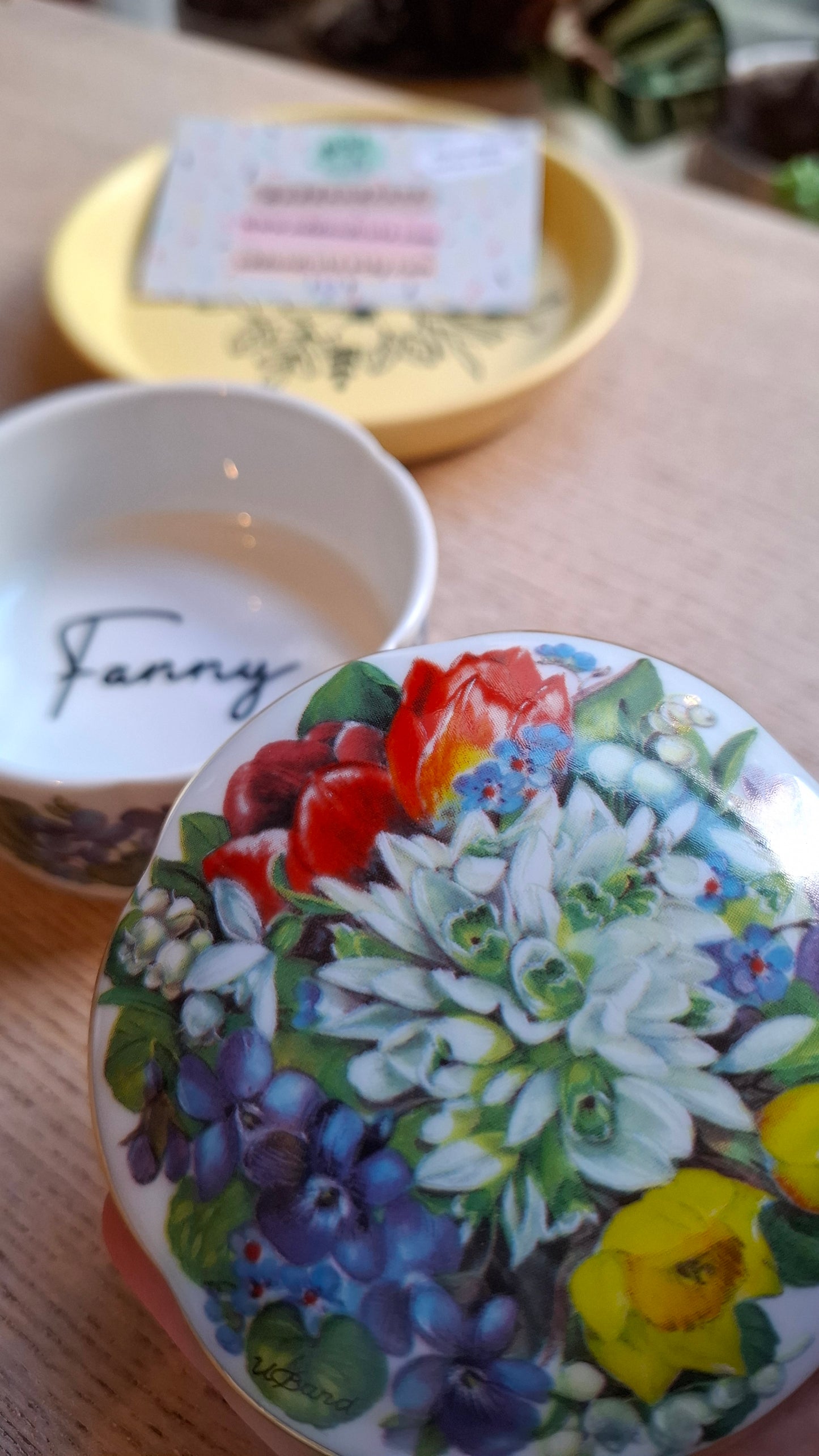 'Fanny Flaps Upcycled Bright Floral Medium Sized Pot