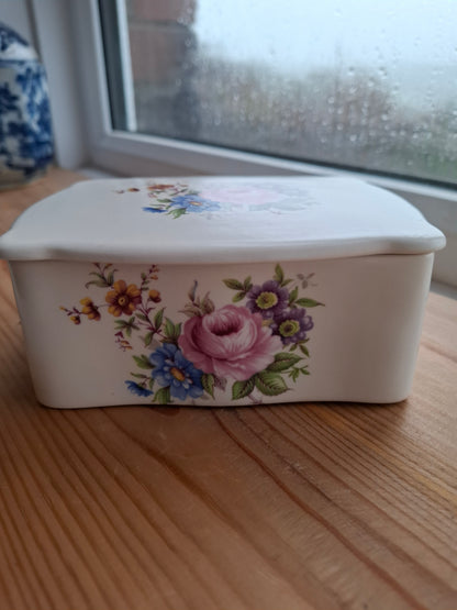 'Eat A Bag Of Dicks' Large Upcycled Floral Ceramic Pot
