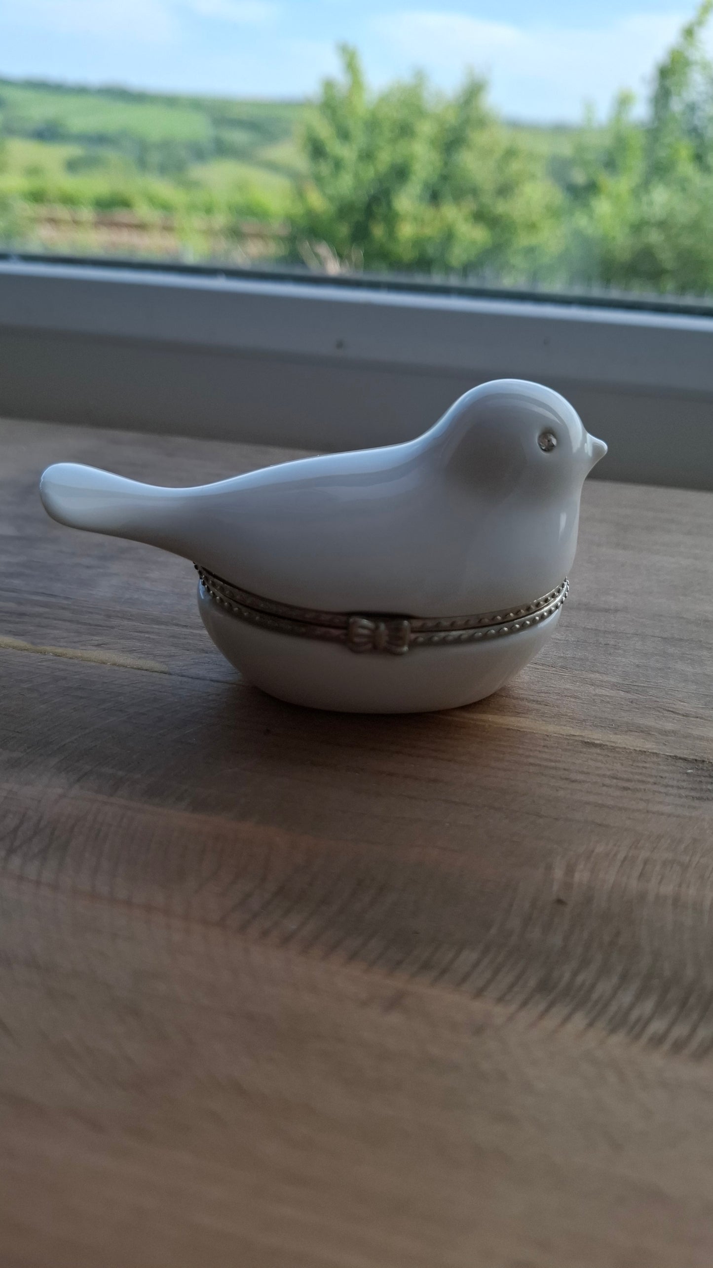 'Cunt' Upcycled White Birdy Trinket Pot