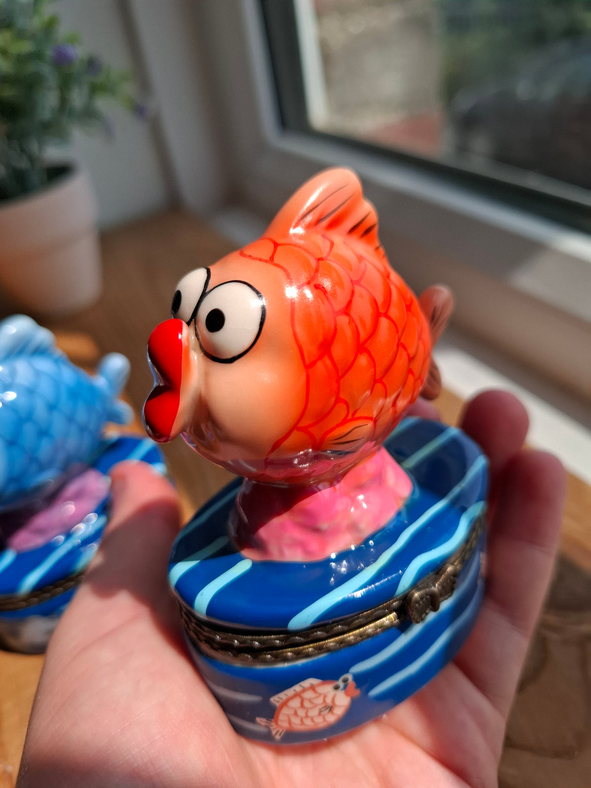 'Cunt' Upcycled Goofy Fish Trinket Pot With Clasp