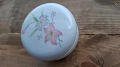 'Cunt' Upcycled White Chunky Round Lily Trinket Pot