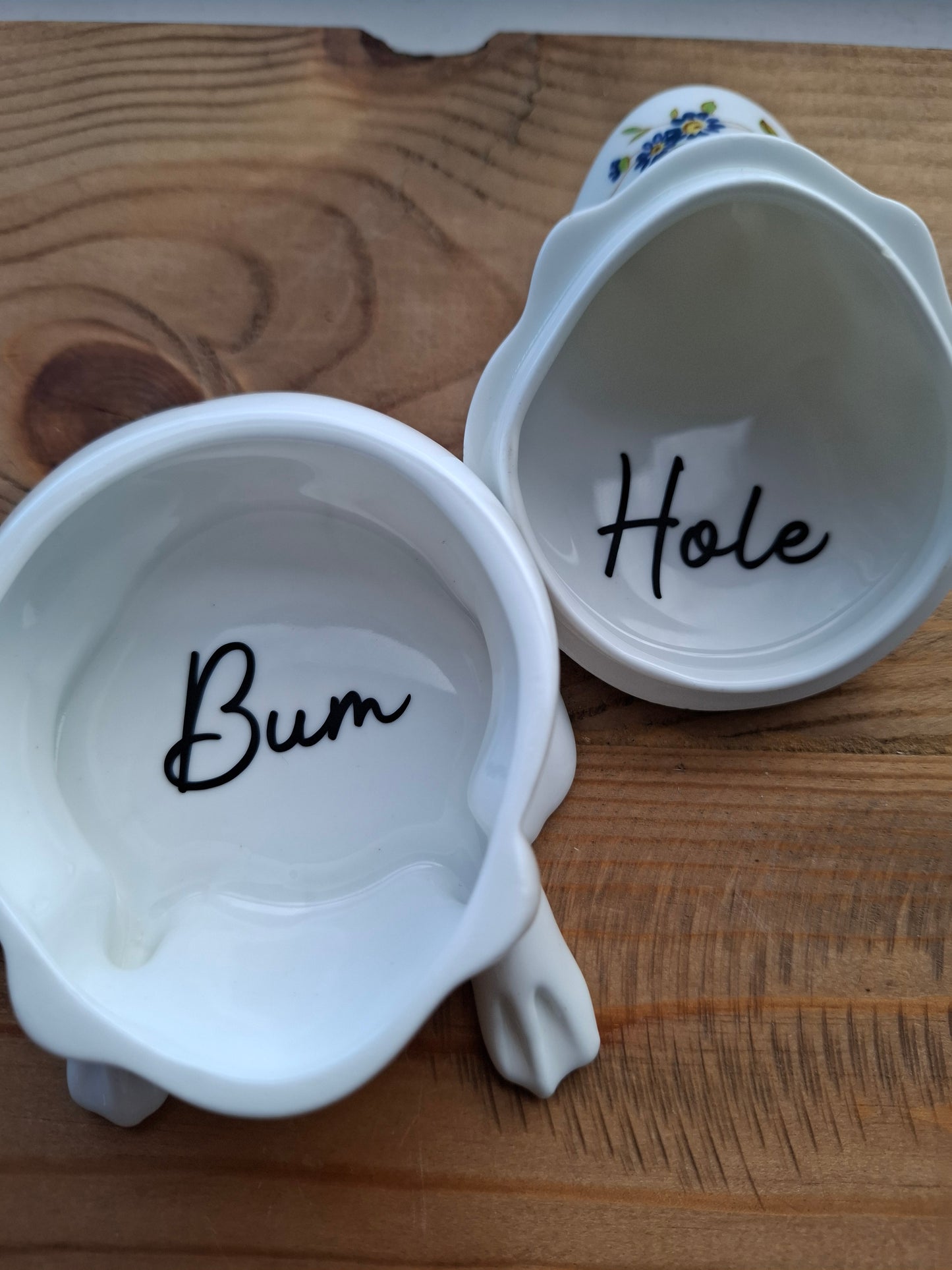 'Bum Hole' Upcycled Personalised Whimsical Frog Trinket Pot