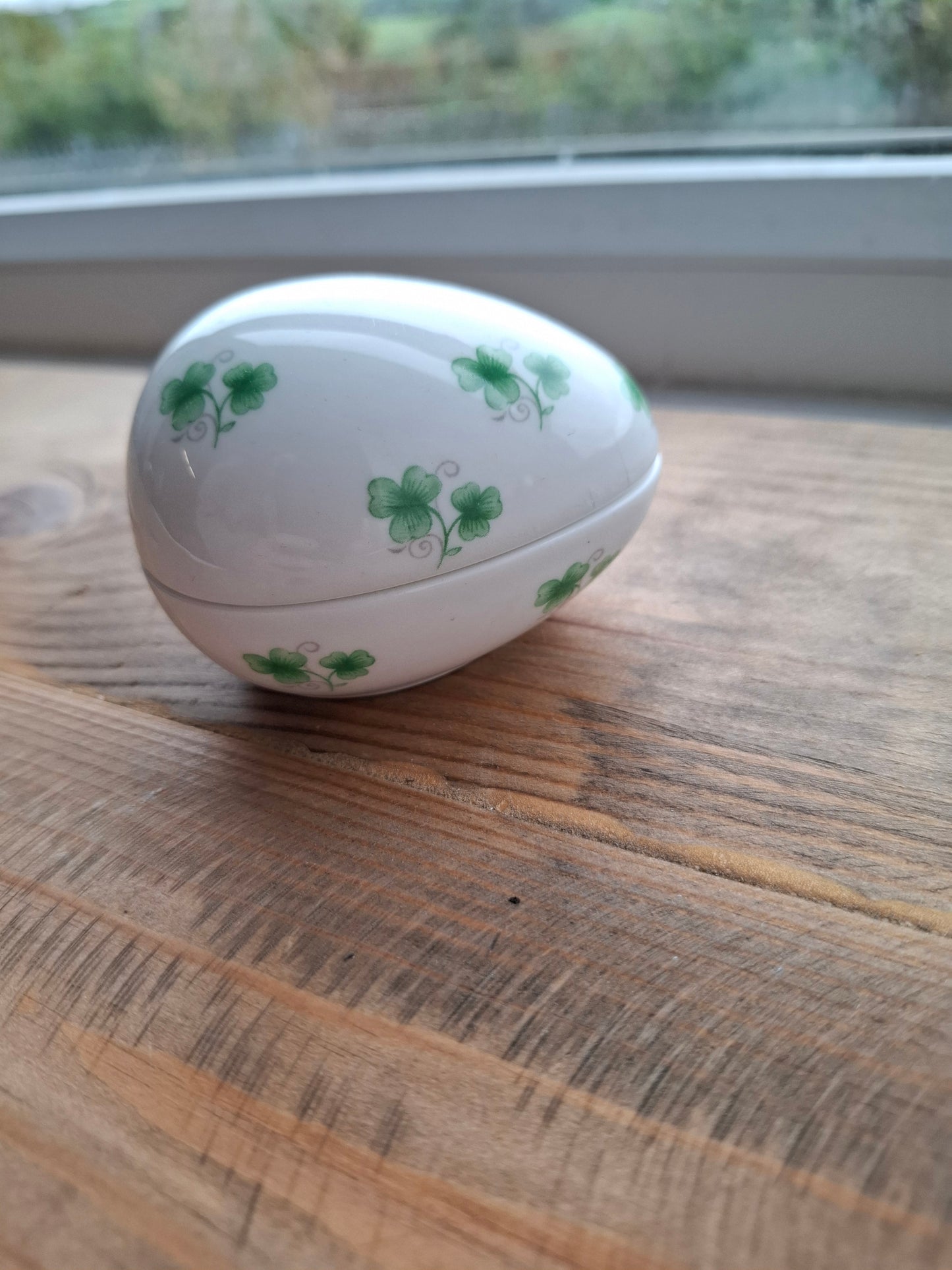 'Cunt' Upcycled Lucky Four Leaf Clover Egg Trinket Pot