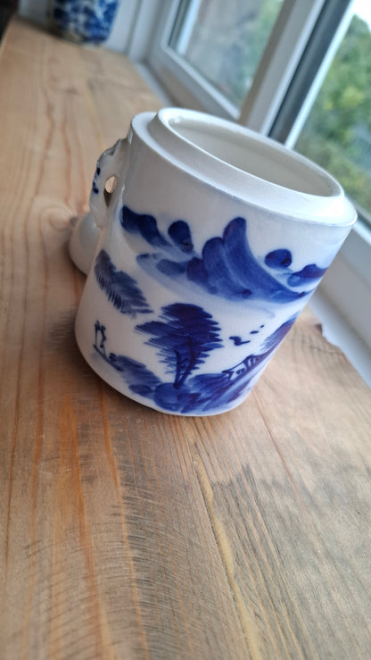 'Twat' Upcycled Tall Ceramic Scenary Pot