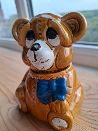 'Cunt' Upcycled Dopey Brown Bear Trinket Pot