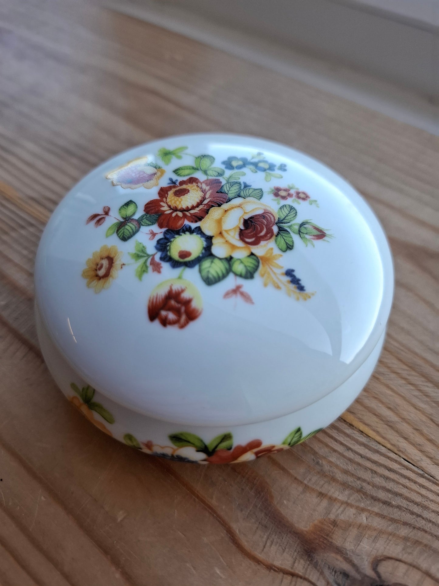 'Bum' Upcycled Floral Trinket Pot