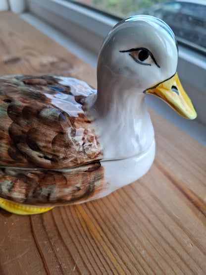 'Fuck A Duck' Upcycled Duck Trinket Pot