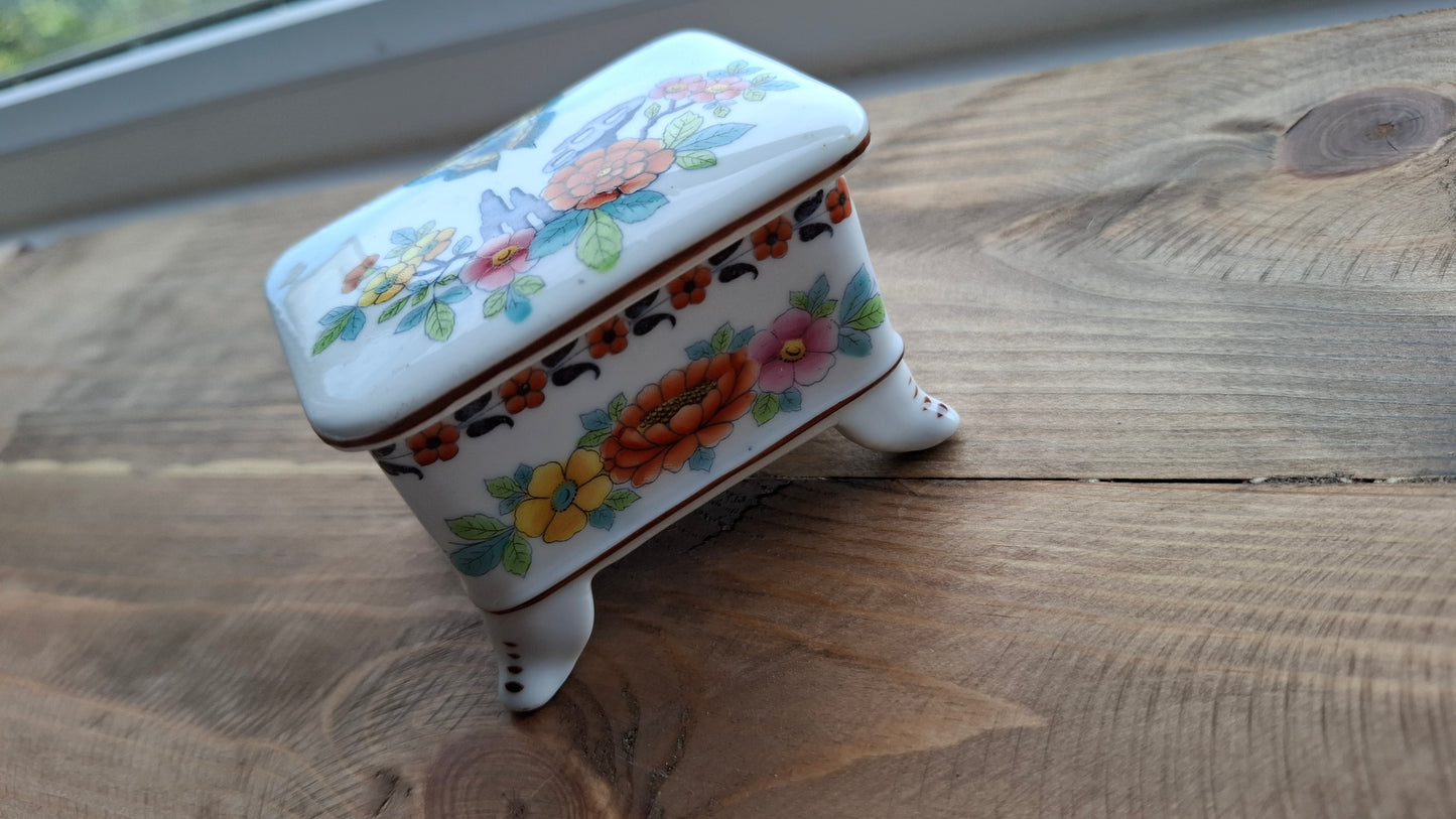 'Fanny Flaps' Upcycled Chest Style Trinket Pot