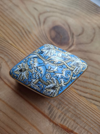 'Cunt' Upcycled Fancy Blue/Cream Trinket Pot
