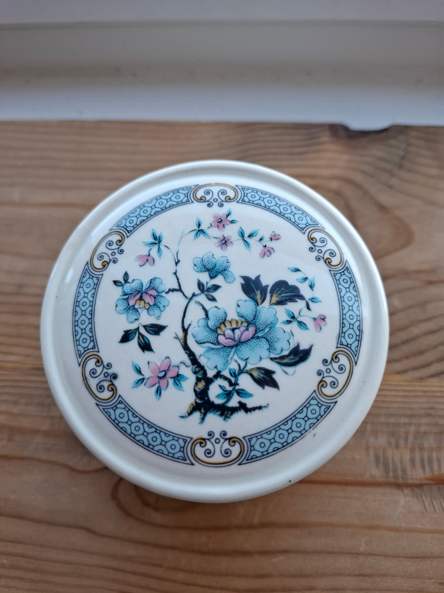 'Sugar Tits' Upcycled Chunky Bluey Floral Pot