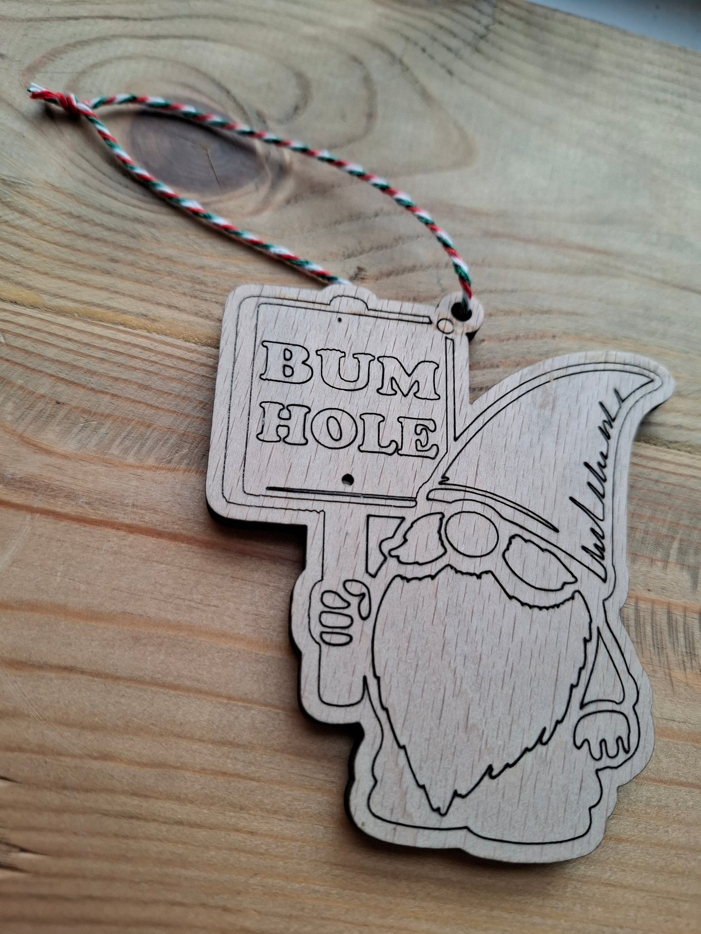 Bum Hole Gonk Christmas Decoration