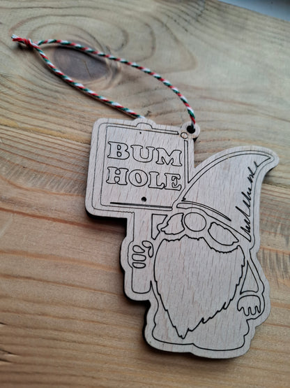 Bum Hole Gonk Christmas Decoration