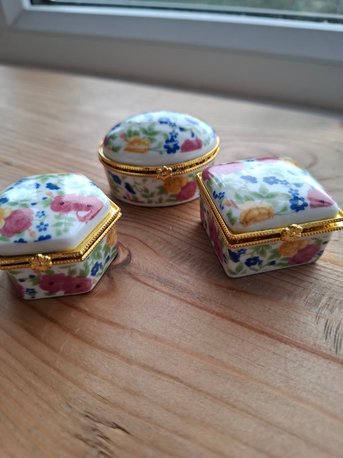 'Cunt' Upcycled Mini Trinket/Pill Pot Multi Coloured Floral