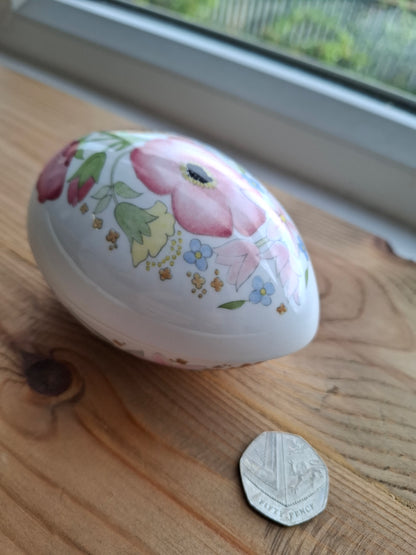 'Cunt' Upcycled Large Egg Shaped Cartoony Trinket Pot