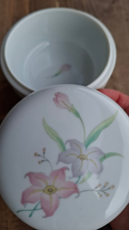 'Cunt' Upcycled White Chunky Round Lily Trinket Pot