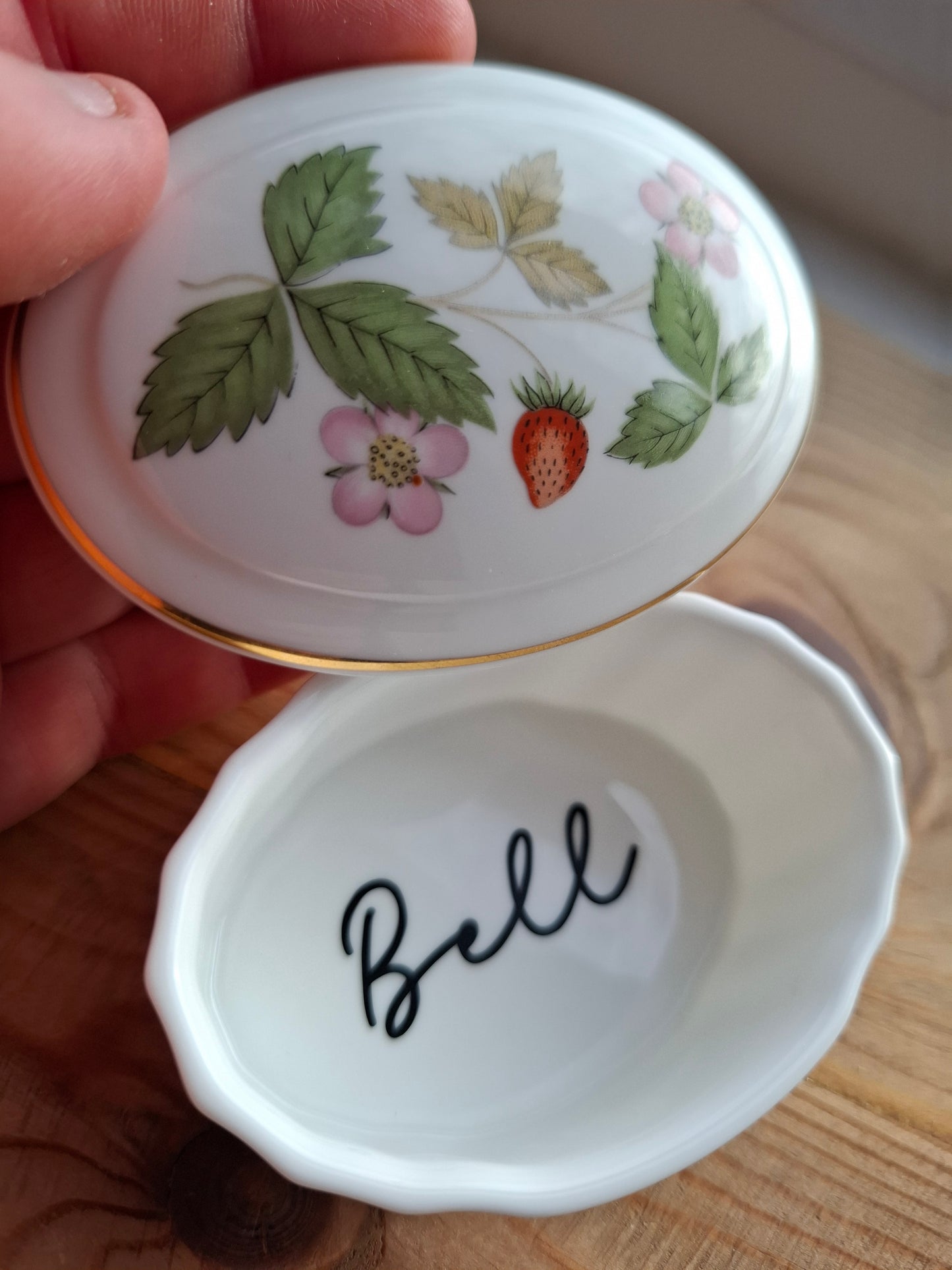 'Bell End' Upcycled Wild Strawberry Trinket Pot
