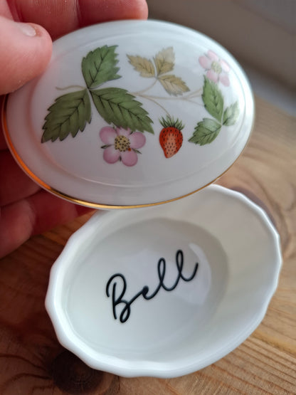 'Bell End' Upcycled Wild Strawberry Trinket Pot