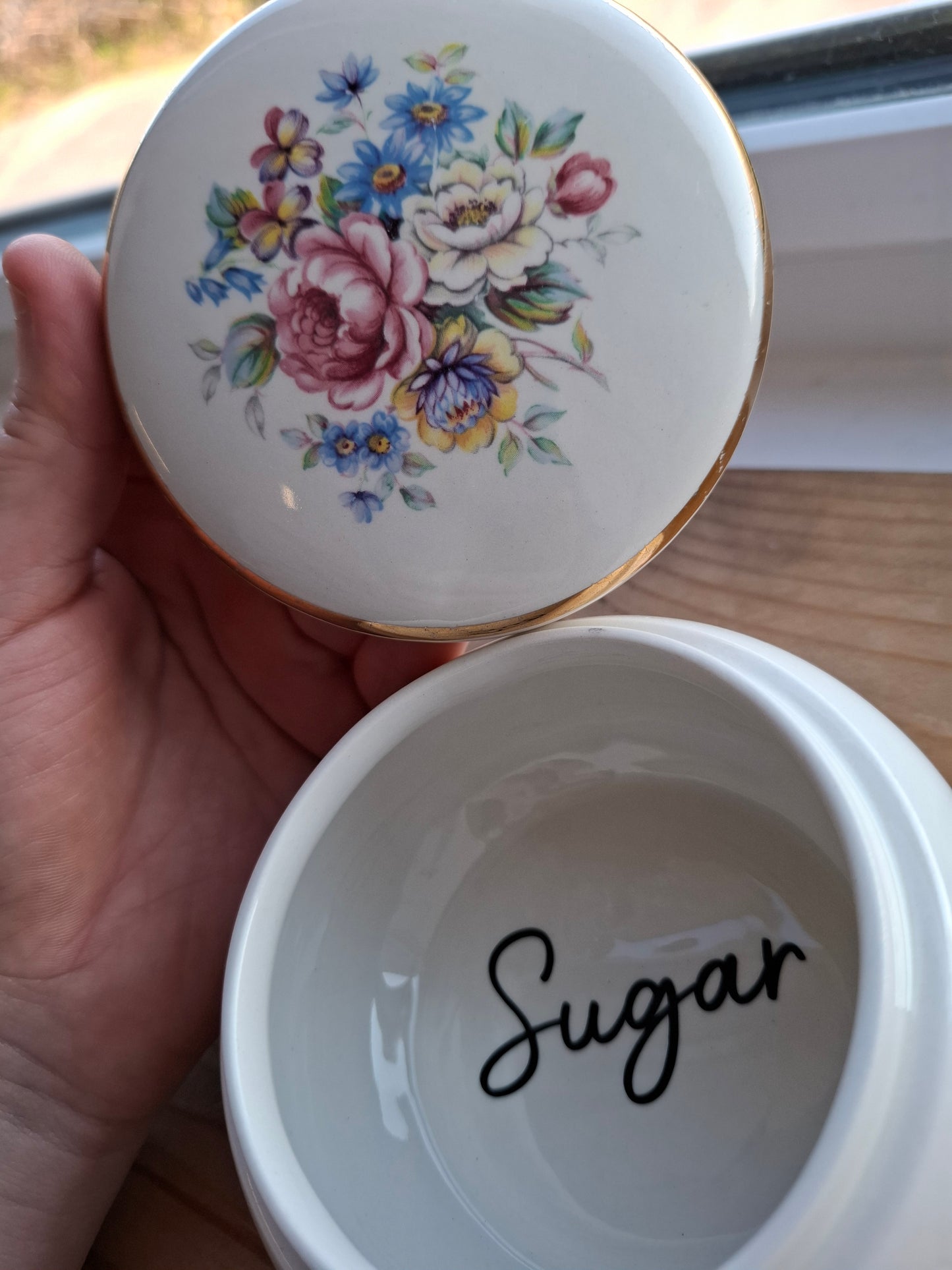 'Sugar Tits' Upcycled Chunky Floral Pot