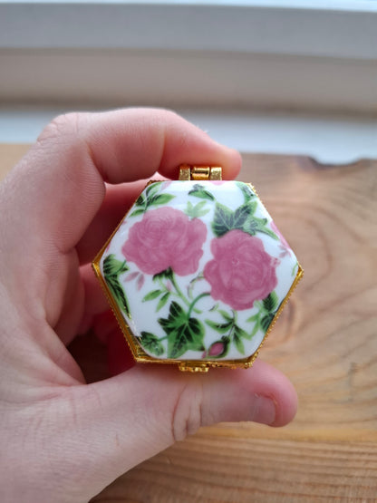 'Cunt' Upcycled Mini Trinket/Pill Pot Hot Pink & Green