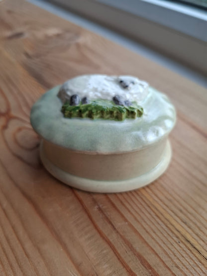 'Twat' Upcycled Sheep Oval Trinket Pot
