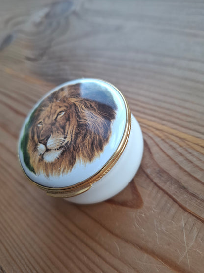 'Twat' Upcycled Enamel Lion Trinket Pot