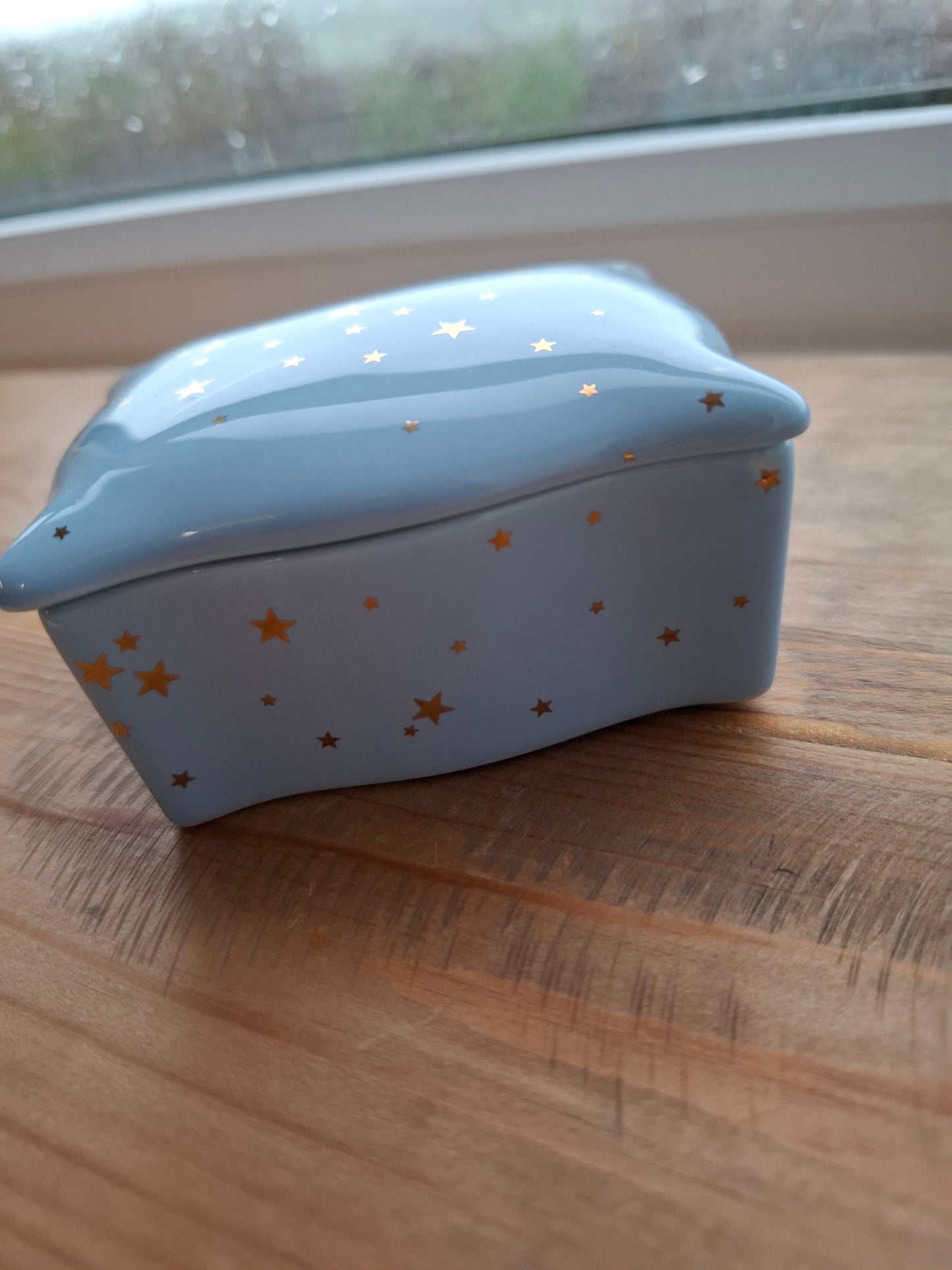 'Knob Head' Upcycled Rectangular Starry Trinket Pot