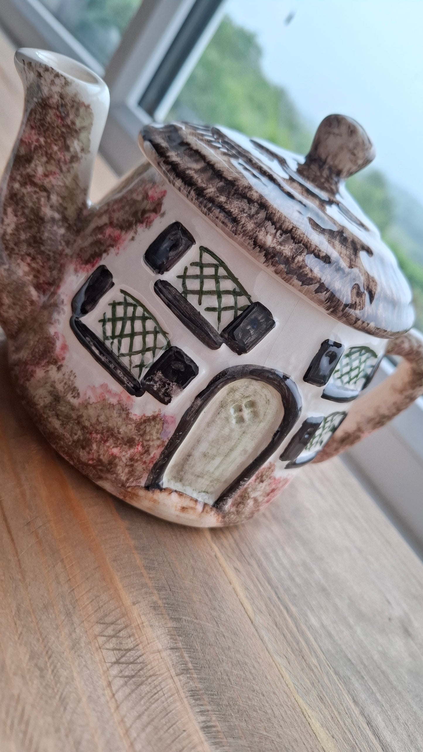 'Cunt' Upcycled Round Cottage Teapot