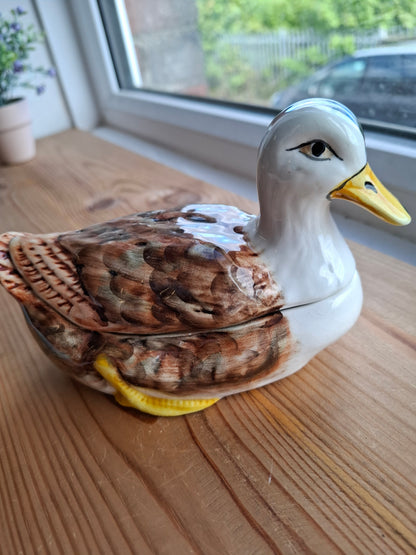 'Fuck A Duck' Upcycled Duck Trinket Pot