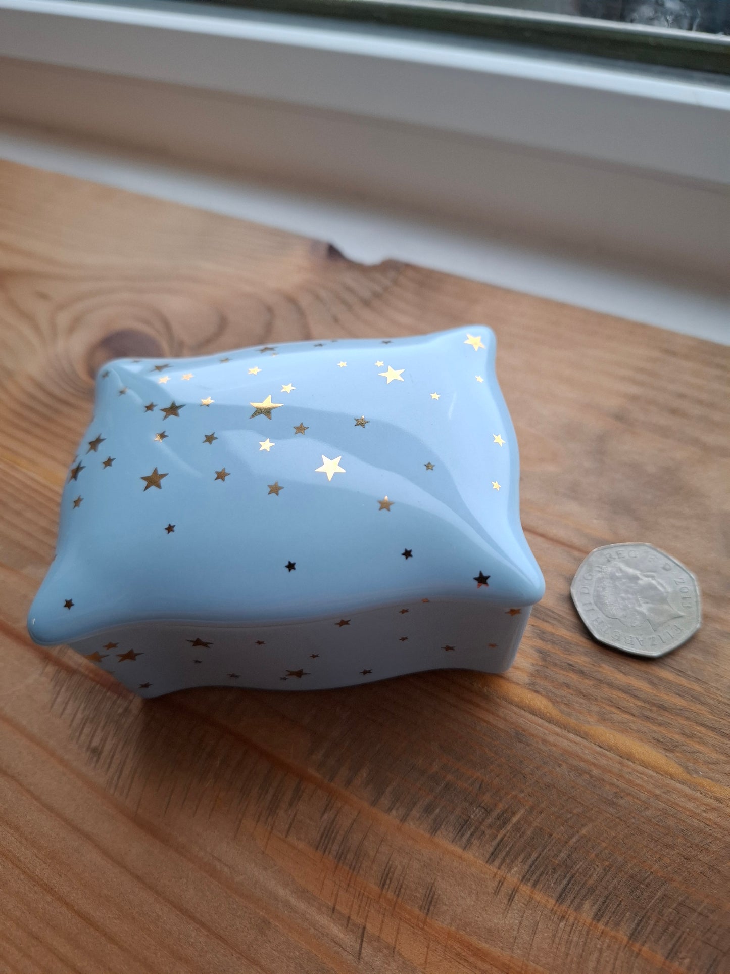 'Knob Head' Upcycled Rectangular Starry Trinket Pot
