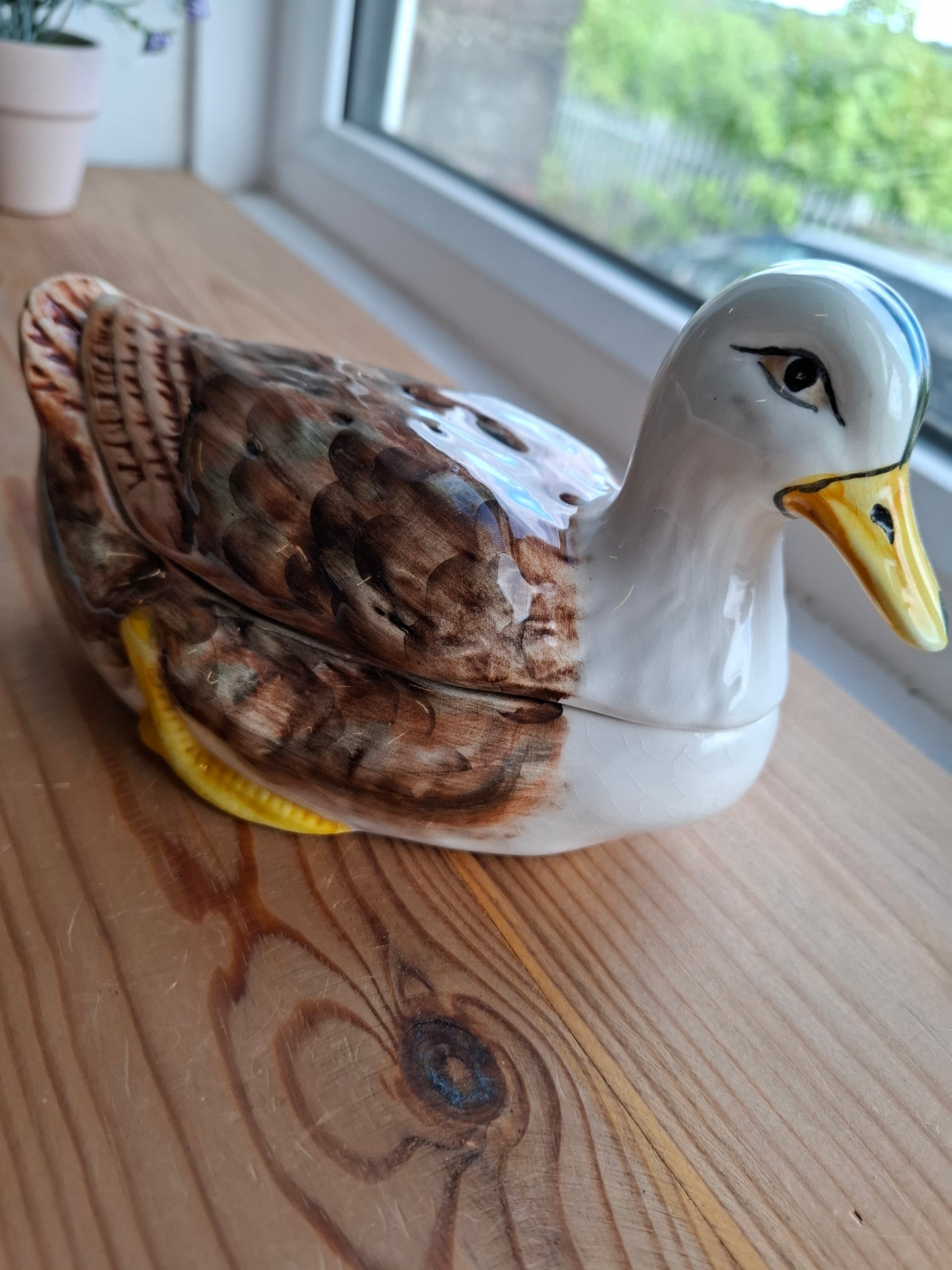 'Fuck A Duck' Upcycled Duck Trinket Pot