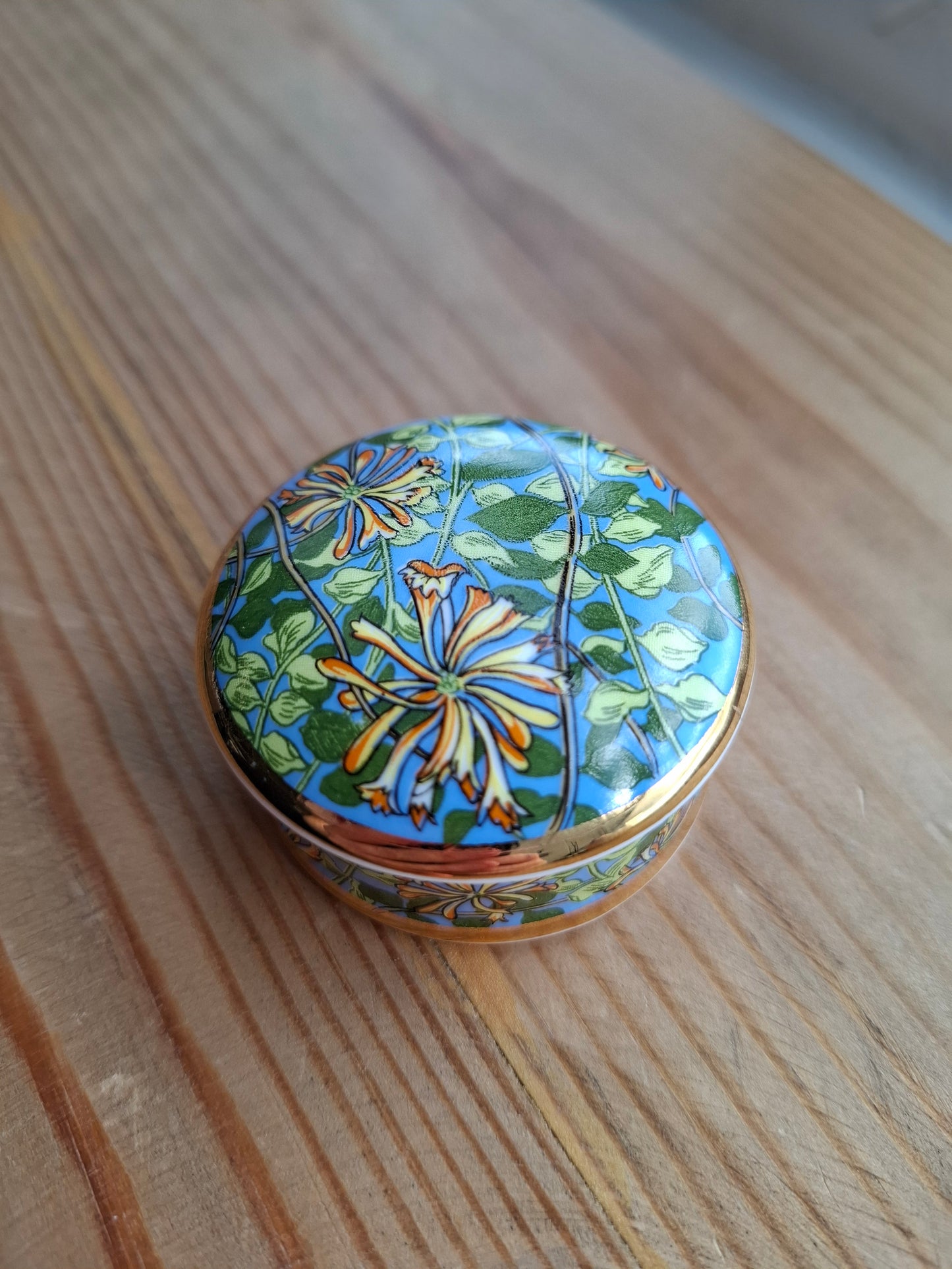 'Cunt' Upcycled Bright Floral Trinket Pot