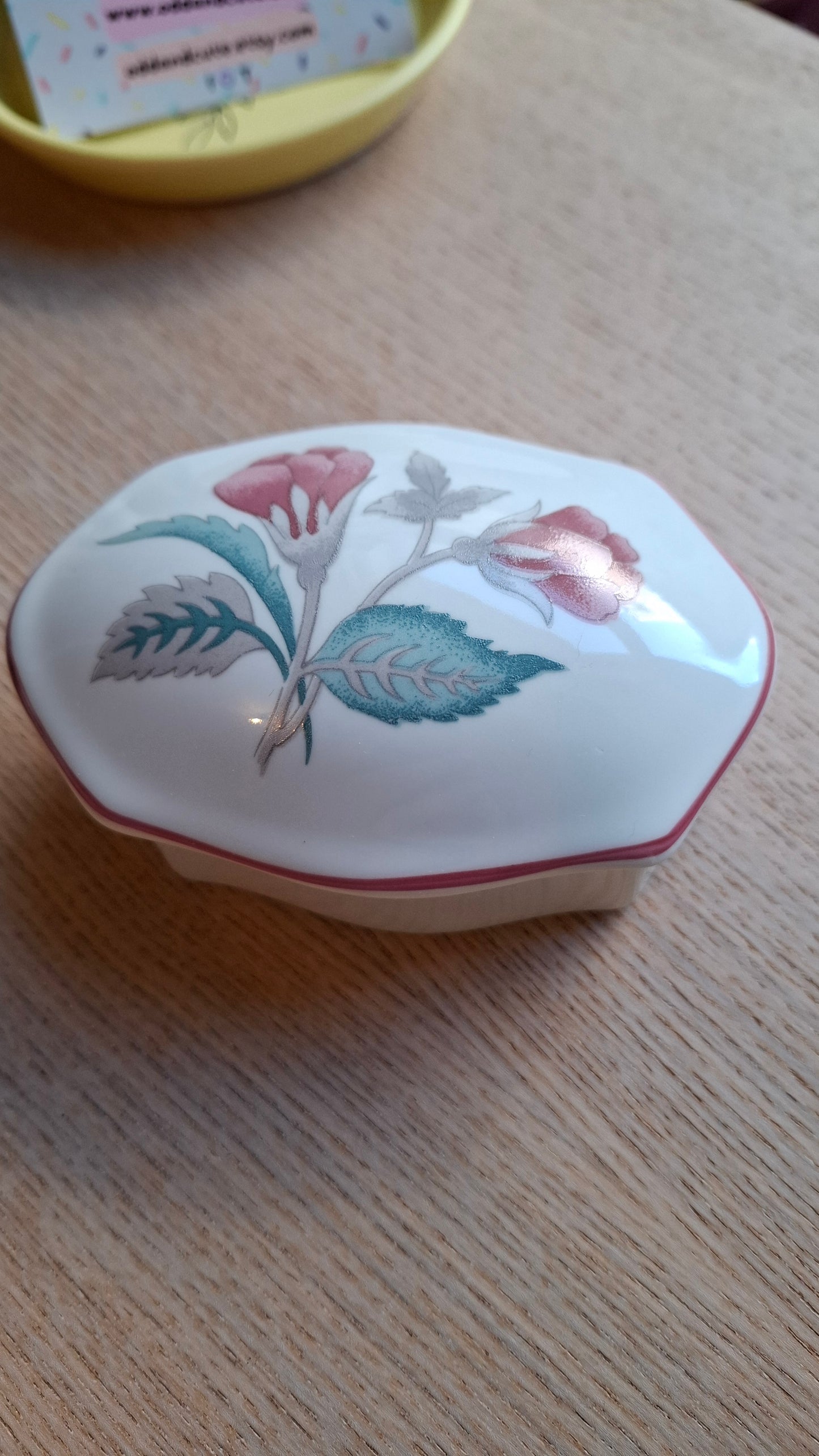 'Bollocks' Floral Trinket Pot